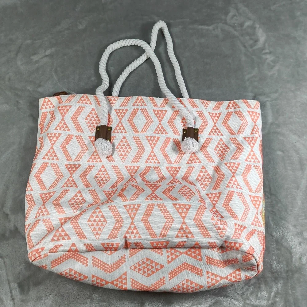 Rip Curl Tote Bag Womens Aloha‎ Beach Rope Handle Large Travel Surf Swim Pocket